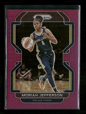 Moriah Jefferson 2022 Panini Prizm WNBA Purple #2 #/99 Dallas Wings