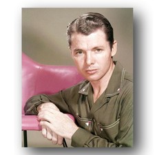 Audie Murphy Photo 8x10 1950s Actor Army Soldier Color Publicity Still