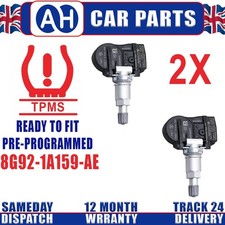 2X PRE-CODED TPMS Tire Pressure Sensor For Mondeo Galaxy S-Max Volvo XC60 XC70