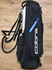 Cobra Golf Stand Bag 7-Way Divider White/Black With Rain Cover (see description)