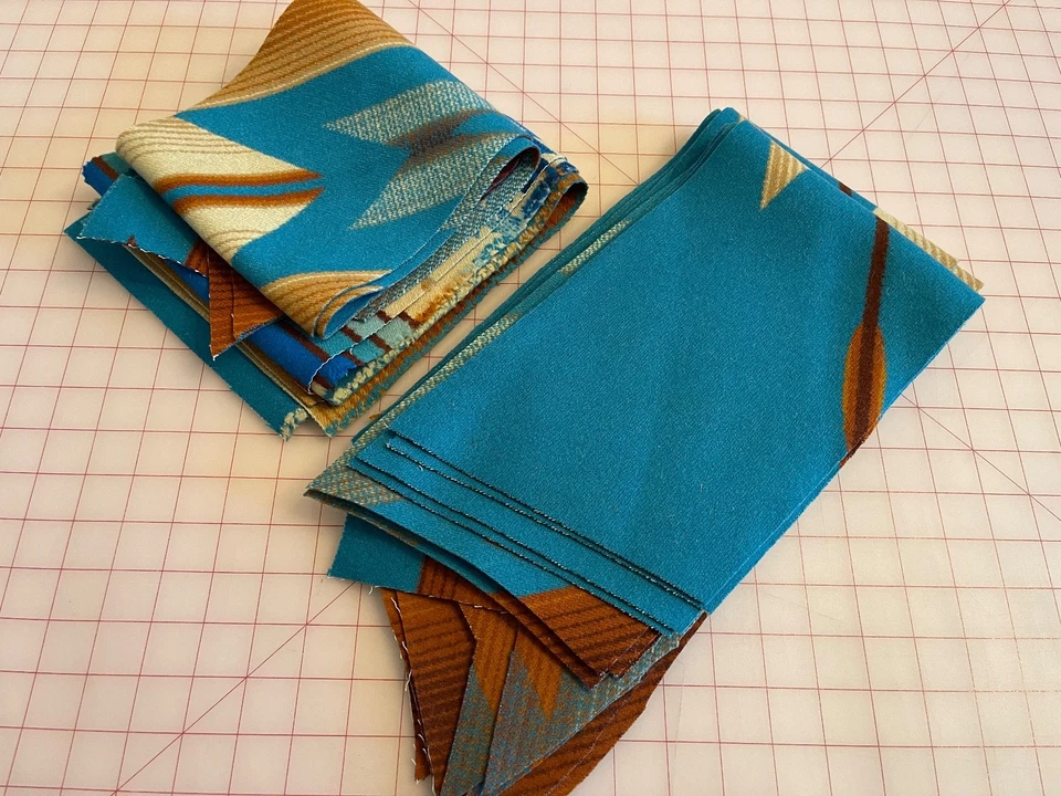 New Pendleton Wool blanket fabric remnants - Pagosa Springs - appx 1.13 lb - Image 4 of 4