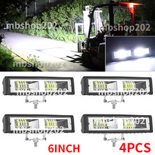 4PCS 6'' LED WORK LIGHTS fit Caterpillar Construction Equipment Forklift Tractor