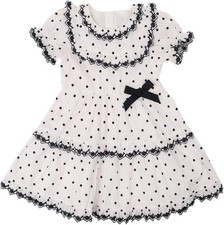 Toddler Baby Girl Summer Polka Dot Dress Short Sleeve Sundress Kids Beach Outfit