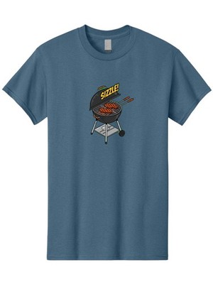 Sizzle-1 Mens Graphic Tee, 100% Cotton, Casual Summer Wear