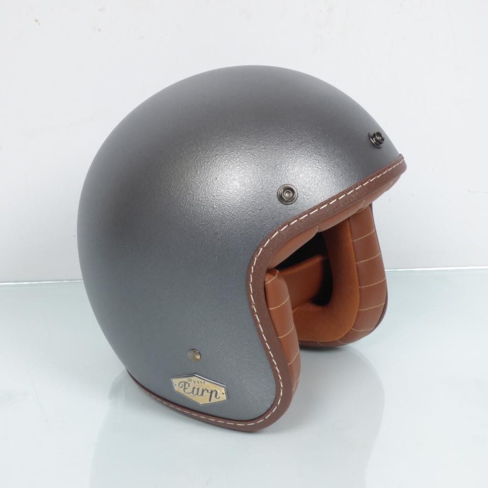 Casque jet Torx Wyatt Earp Broken Grey taille XL pour scooter et moto