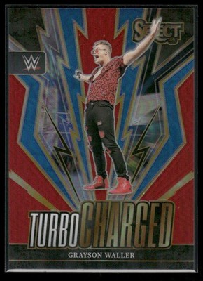 2024 Select WWE Grayson Waller #25 Turbo Charged Red Prizm /99
