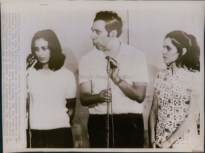 1972 Life Sentence For Hijackers Rima Tannous T Halaseh Court Wirephoto 7X9