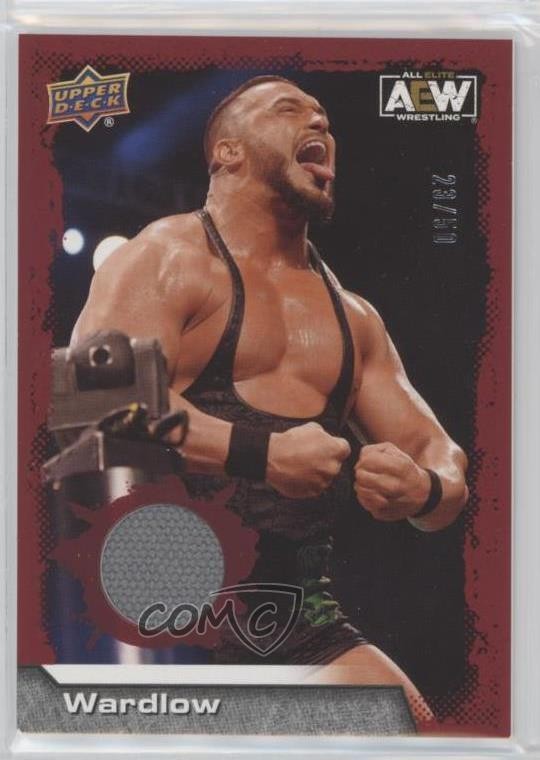 2022 Upper Deck AEW All Elite Wrestling Red Mat Relics 23/50 Wardlow #66 1ve3