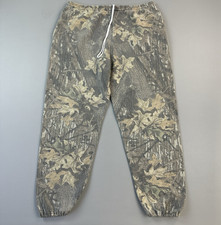 Vintage Jerzees Outdoor Pants Mens 2XL Mossy Oak Breakup Camo Joggers USA 90s