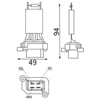 Mahle ABR180000S Widerstand InnenraumgebläSe FüR Ford Transit / Tourneo