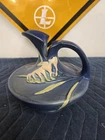 ROSEVILLE Vintage MCM Pottery FREESIA Blue Ewer Pitcher 19-6