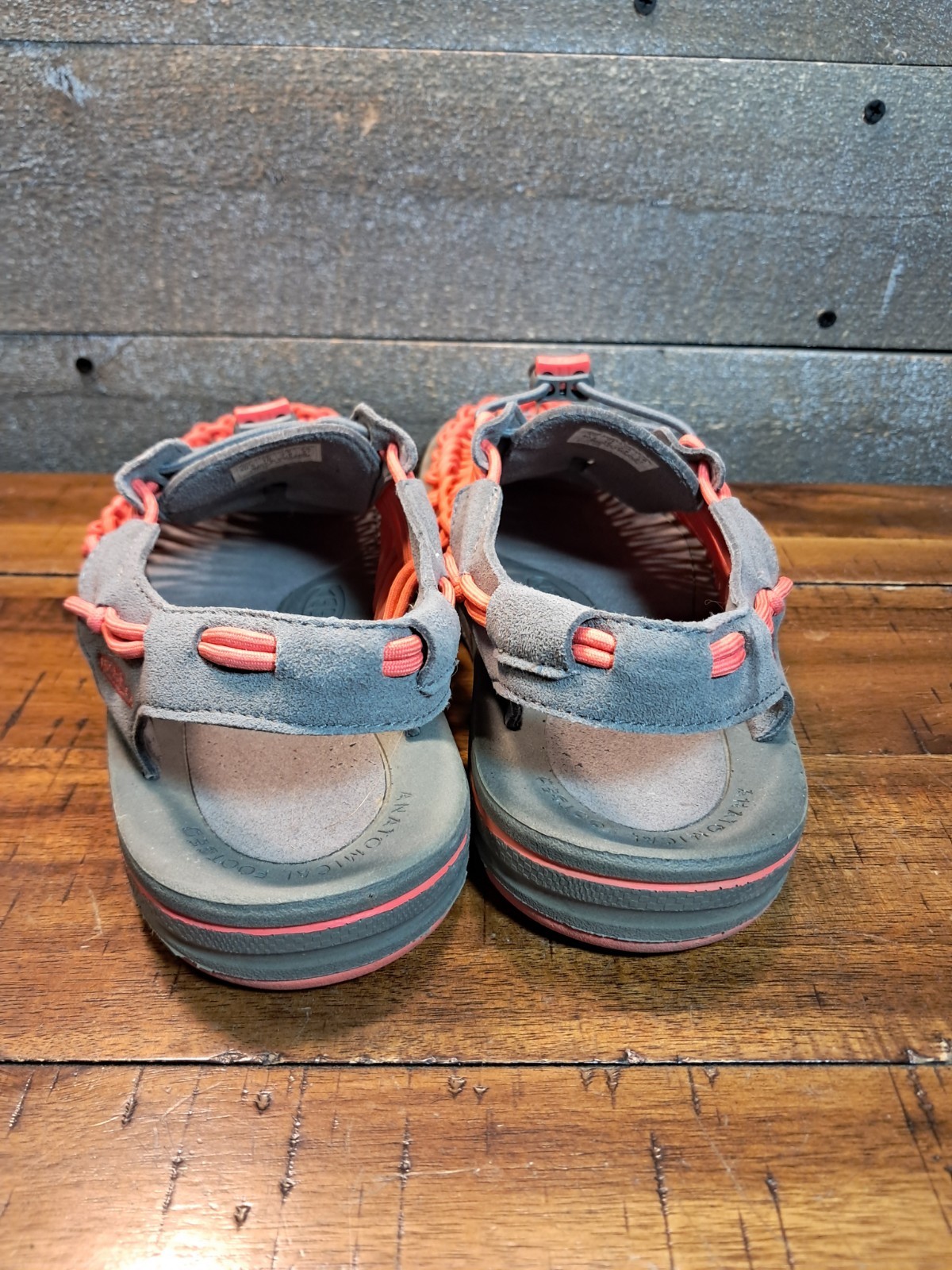 Sandali Keen donna 10 Uneek corda elastica sportivi slingback 1011889 corallo