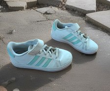 Adidas Kid's Grand Court 2.0 - Cloud White/Aqua Bliss - Sz US 1.5 - ID7886