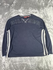 Vintage Tommy Hilfiger Long Sleeve Spellout Logo Black Long Sleeve Shirt