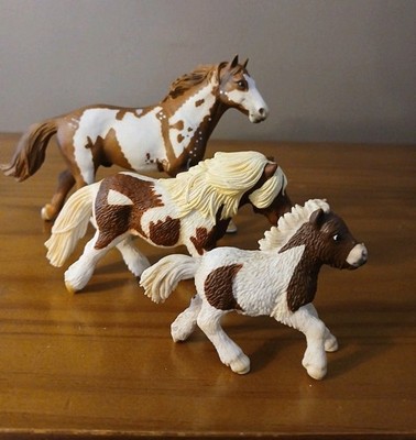 Schleich Retired Paint Pinto Pinto Pony and Foil 2004-2006
