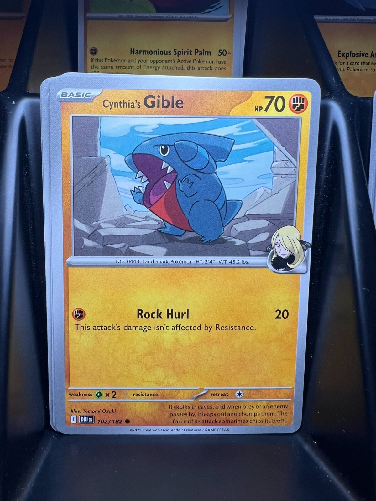 Cynthia's Gible 102/182 Sv10: Destined Rivals Regular