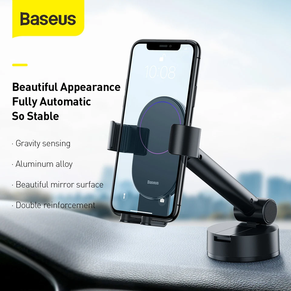 Baseus Universal Gravity Car Mount Phone Holder With Suction Base - Image 2 of 4