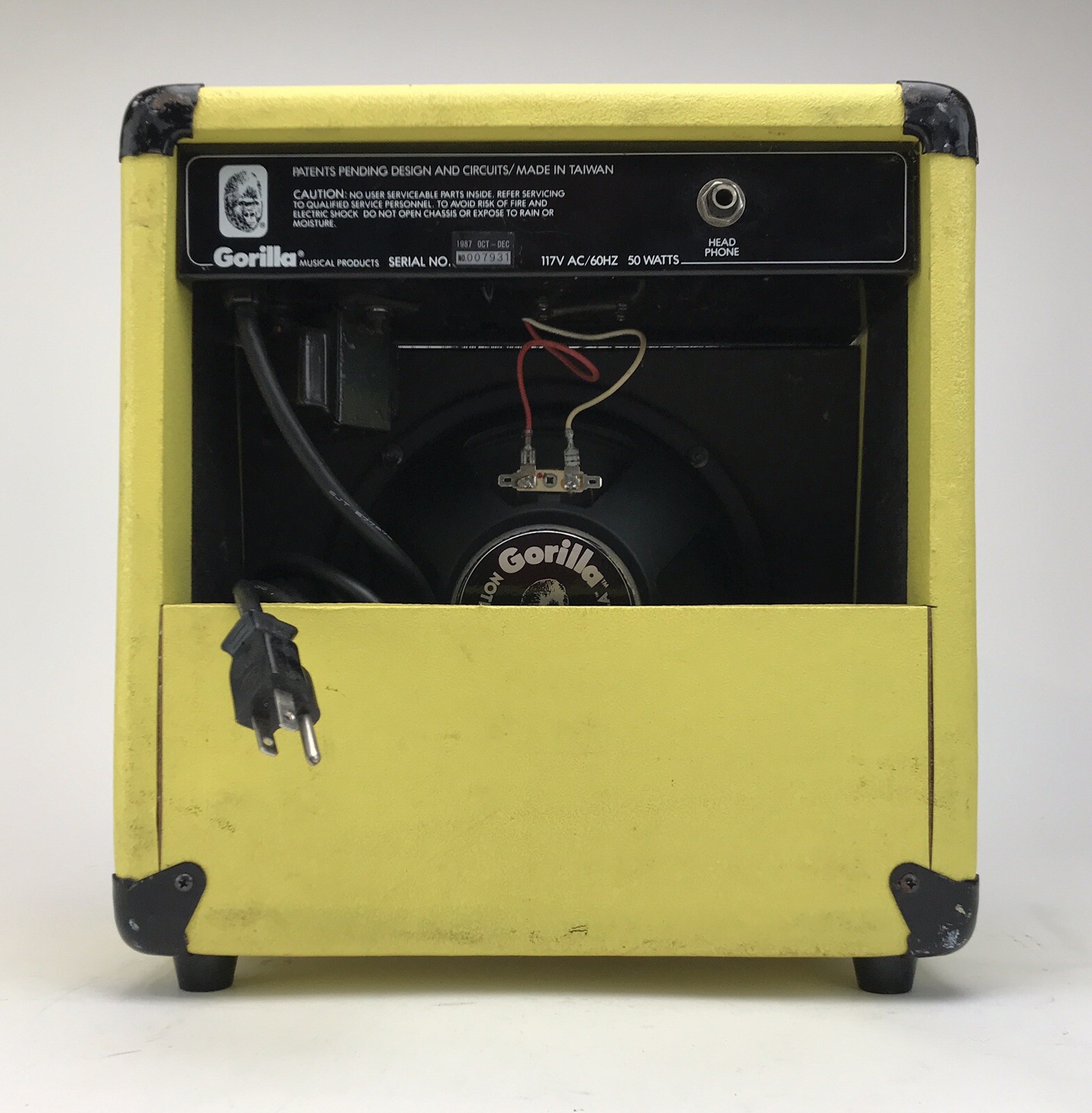 RARE BANANA YELLOW! 1987 Gorilla TC35 Amp "The Tube Cruncher" WORKS, see desc eBay