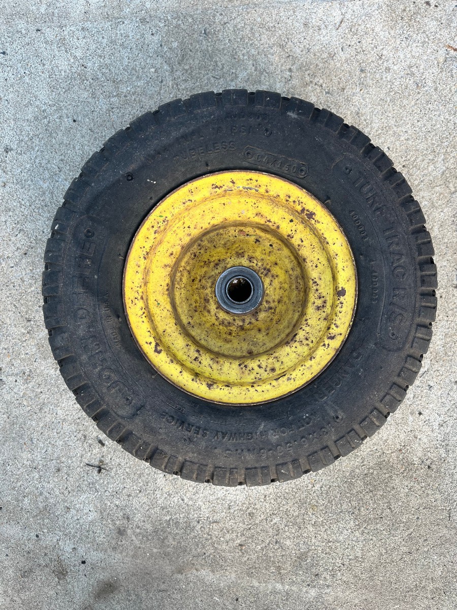 John Deere STX38 (Yellow Deck) 13x6.50-6 Front Wheel Rim & Tire w