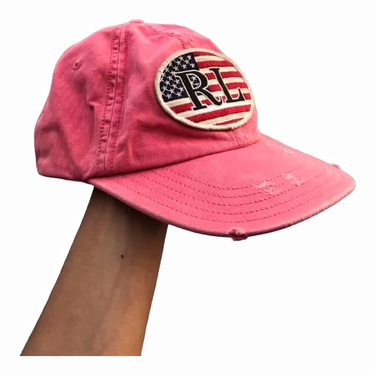 Polo Jeans By Ralph Lauren Mfg Baseball Cap Hat Distressed