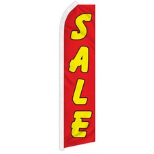 Sale Advertising Swooper Feather Flutter Flag Sale Flag RD/YW