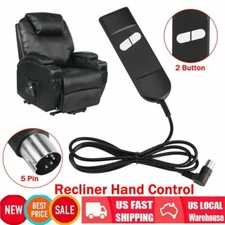 Electric Recliner Chair Sofa 2 Button 5Pin Hand Switch Remote Control Convenient