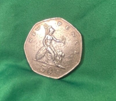 1977 United Kingdom Queen Elizabeth II 50 New Pence Coin | eBay