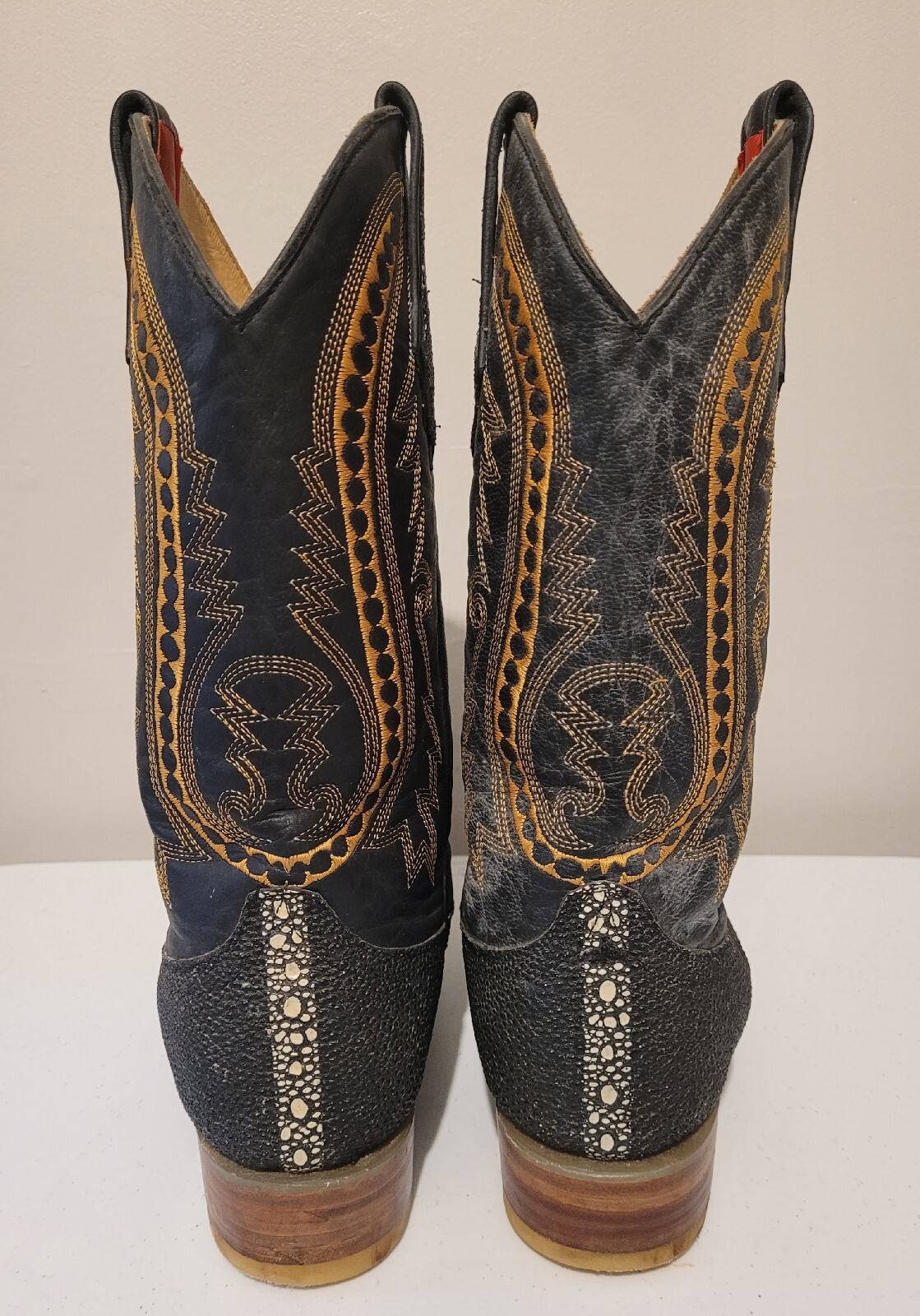 Bottes Western Taille US 11 Bottes Western Cowboy Nocona Noir, Bout Pointu, Pointure 11 Homme - Neuf, Fabriqué Au Mexique Bottes Cowboy Nocona