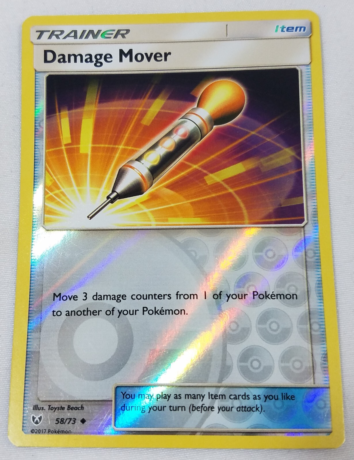 Damage Mover 58/73 Pokemon TCG Reverse Holo Trading Card Game