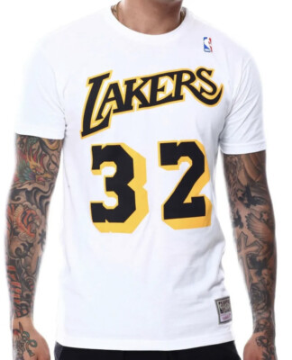 Mitchell & Ness NBA Magic Johnson Los Angeles Lakers Reload 2.0 N&N Tee Men Sz S