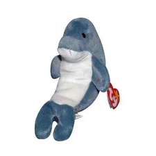 MWMT mint condition retired Ty Beanie Baby ECHO the dolphin NEW WITH TAGS