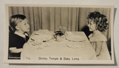1937 Sinclair Film Stars Series 2 #78 Shirley Temple & Baby Leroy (B)