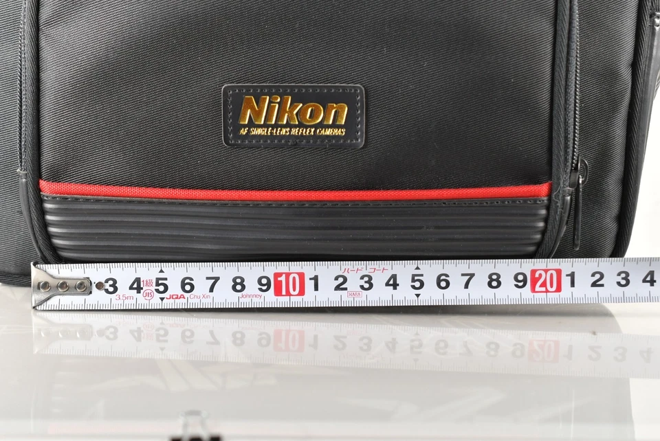 🌸[как новый] Подлинный Nikon камеры объектива наплечная сумка золотые буквы красная линия из Японии - Изображение 3 из 4