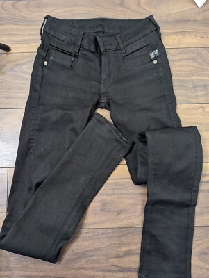 G-Star Mens Porter Straight (104506) Regular Jeans Black Size W24 L32
