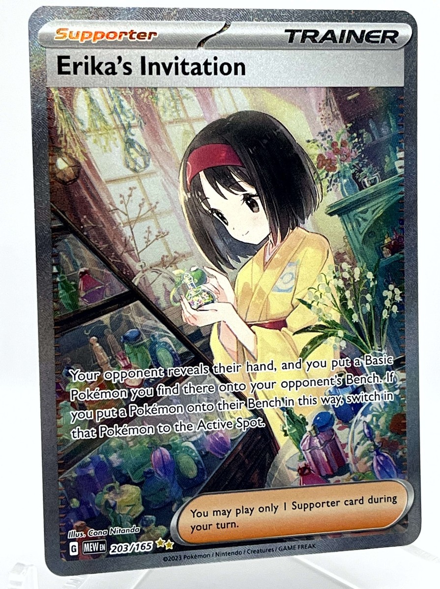 Nintendo Switch - erika Pokémon - 151 - Erika's Invitation - 203/165 - illustration