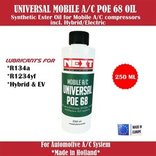 250ML UNIVERSAL POE68 ESTER OIL FOR AUTOMOTIVE AIRCON COMPRESSOR INC. HYBRID&EV