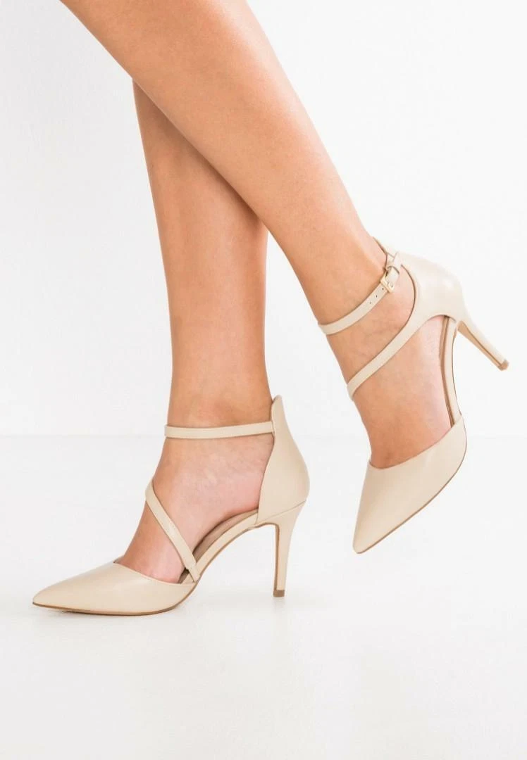 BNWT ALDO Vetrano Stiletto Pointed Toe High Heel Pump in Nude Beige Size EU 38
