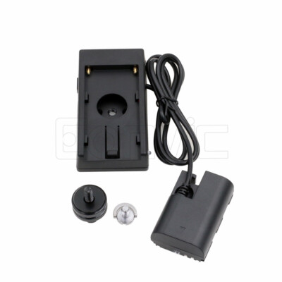 NP-F970 Battery Plate Mount LP-E6 Dummy Battery for Canon R5 R6 5D3 5D4 7D  80D