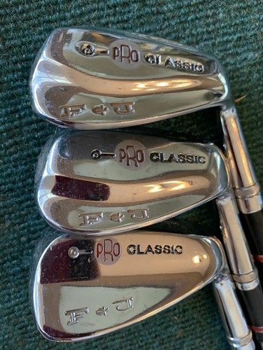 RARE MINT COND. VINTAGE SET of F&J (Fernquest & Johnson) PRO CLASSIC IRONS -2-PW - Picture 7 of 12