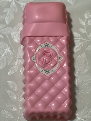 Vintage Barbie Pink Replacement Bed 1995 B Initial On Bedspread Plastic