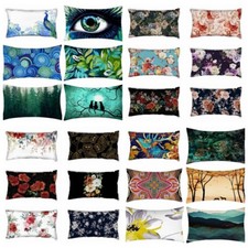 12x20" DIGITAL PRINT Cushion COVER 2-Sided Lumbar Sofa Decorative Pillow Case US