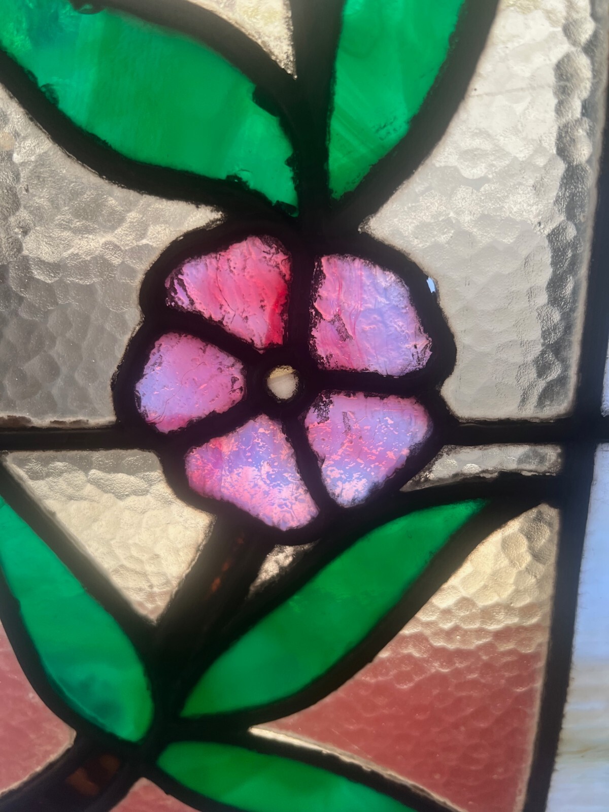 Wonderful floral stained glass window eBay