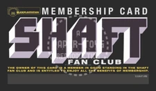SHAFT (BLAXPLOITATION) FAN CLUB MEMBERSHIP CARD