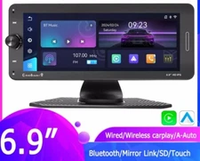 6.9" Portable Car Stereo Bluetooth FM MP5 With Youtube Carplay & Android Auto
