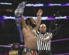 Rich Swann Signed 8x10 Photo Impact Wrestling Picture w WWE Cruiserweight Belt 3