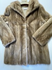 Vintage William H Harris Blonde Mink Fur Coat Autumn Haze Women’s 40 Inch Bust M