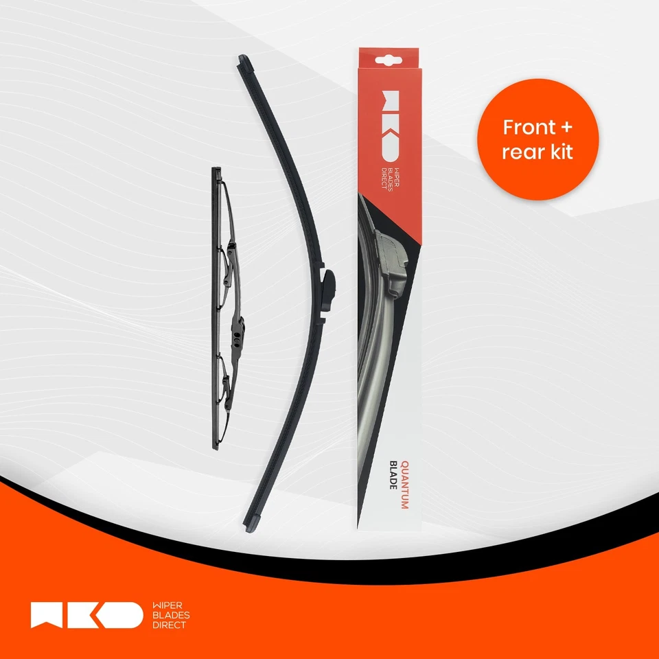 Premium Wiper Blades For Ford Festiva 1995-2000 (WB WD WF) (Front & Rear Kit) - image 2 of 4