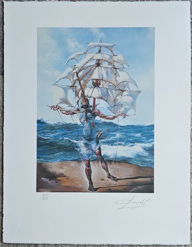 SALVADOR DALI Costume for Tristan Insane HAND NUMBERED PLATE SIGNED LITHOGRAPH - Picture 6 of 9
