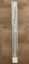 Ikea VIDGA Panel Curtain Holder w connector TOP & BOTTOM White 23.5" 802.991.57