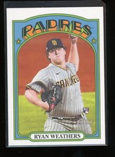 2021 Topps Heritage #634 Ryan Weathers RC Rookie Card MINT PACK FRESH. rookie card picture